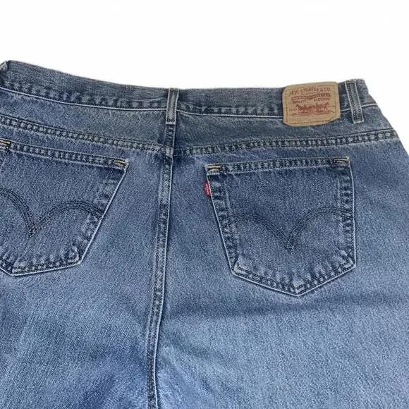 Vintage Levi's Relaxed Fit 550 Tapered Jeans Woman’s Size 20M Denim Jeans Pants - Picture 5 of 7